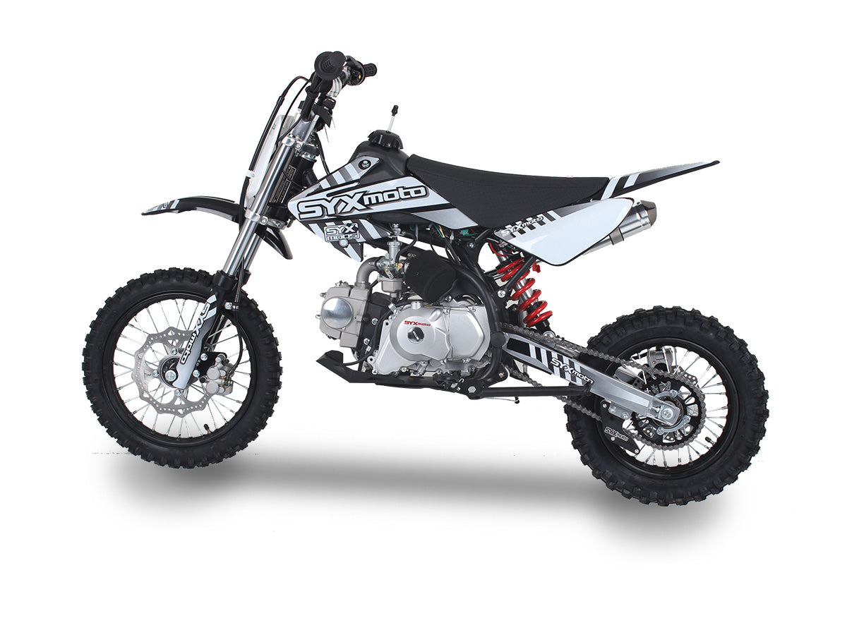 Motoworks 125cc Petrol Powered 4-Stroke Kids Dirt Bike - Black