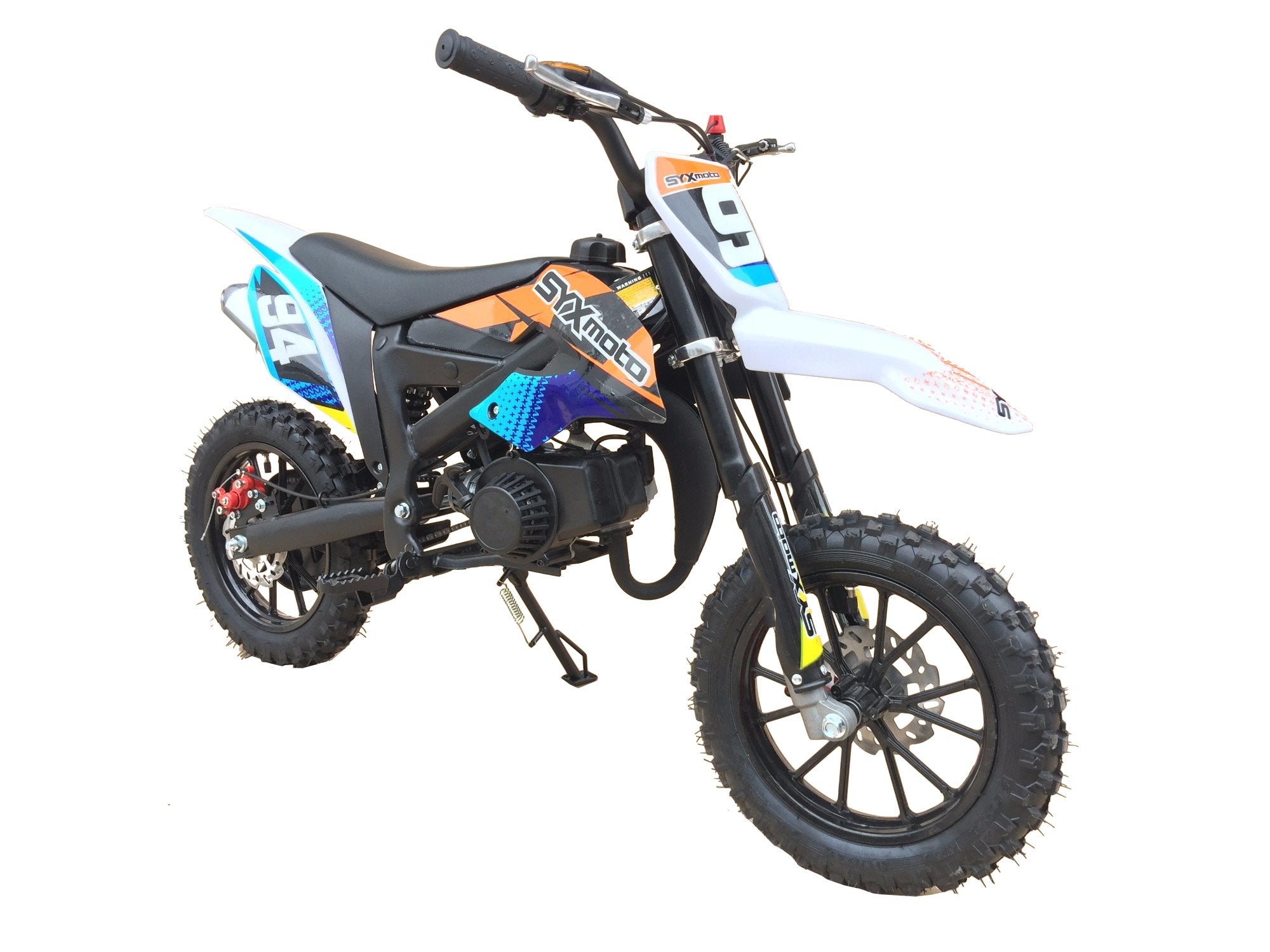 SYXMOTO Holeshot 2 Stroke 50cc Kids Mini Dirt Bike Black